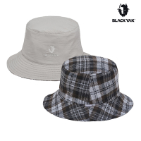 韓國BLACK YAK 格紋雙面戴漁夫帽(兩色可選) 圓盤帽 保暖帽 漁夫帽 休閒帽 中性 BYCB2NAF02