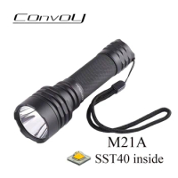 Convoy Black M21A SST40 Lanterna LED Flashlight EDC C8+ 21700 Version Torch Light 2300lm Torcia Led Lampe Torche Zaklamp Lantern