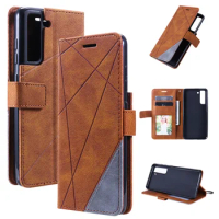 Leather Wallet Phone Case For Samsung Galaxy S20 Plus S20 S21 S23 FE Flip Card Slot Holder Cover