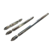 2入裝 200mm帶磁性 雙頭十字鑽頭 S2 PH2 超硬雙頭十字(螺絲起子 鑽頭磁鐵)