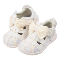 【布布童鞋】日本IFME蝴蝶結米黃寶寶機能水涼鞋(P4F703W)