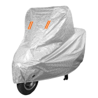 【HOME+】防塵套 防雨罩 車罩加鎖 XL摩托車罩 加厚機車罩 851-PGXL(防水機車罩 摩托車罩子 機車車罩)