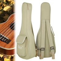 23 24 Inch Ukulele Concert Bag Double Straps 13mm Sponge Soft Case Ukelele Gig Bag Mini Guitar Waterproof 600D Oxford Backpack