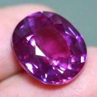 Pink purple sapphire 16.90ct ring perak handmade