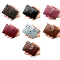 2023 New Mens Wallet Credit Holder Waterproof PU Leather Multi-Slot Fashion Card Case- Purse Clutch Bag with