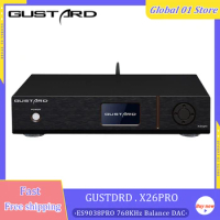 Gustard DAC-X26PRO ESS9038 PRO*2 MQA DAC USB XMOS XU216 Bluetooth 5.0 CSR8675 LDAC Decoding DSD512 PCM768KHz HiFi Audio Decoder