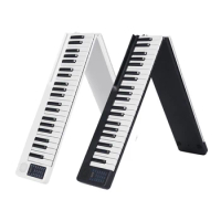 Portable 88 Keys Foldable Electric Piano Digital Piano Multifunctional Electronic Keyboard Piano for Piano Student Beginners