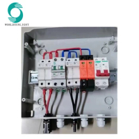 WSDB-PV2/1 500V 2 input 2 output 2 string and 1 pcs 2p ac mcb for solar energy system Photovoltaic Array Solar PV Combiner Box