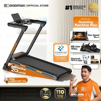 BODIMAX RUNNING MACHINE MAX / FOLDING TREADMILL HIDROLIK / Auto Incline / Wide Running Area / Port C