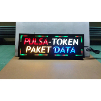 Lampu TULISAN PULSA TOKEN PAKET DATA  / Lampu warna / lampu hias / lampu rgb