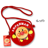 大賀屋 日本製 麵包超人 斜背包 兒童 錢包 包包 收納包 皮革 圓形 Anpanman 正版授權 J00011406