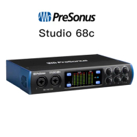 PreSonus Studio 68c Professional External Sound Card With Metering And Monitoring Function For Live Dubbing Recording Studio