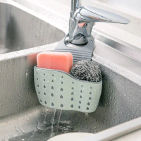 Soap Sponge Drain Rack Sink Shelf Dish Drainer Portable Hanging Drain Basket Kitchen Gadget Kitchen Organizer Accessory