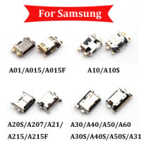 50pcs Micro USB Jack Connector Socket Charging Port Plug For Samsung Galaxy A01 A015 A015F/DS A10S A10 A21 A215 A20S A30S A40S