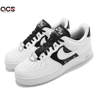 Nike 休閒鞋 Air Force 1 07 PRM 男鞋 黑 白 AF1 金屬鈕扣 DA8571-100