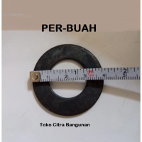 Ring Plat Baja 7/8 inch m 22 Washer Plate Hitam Pengencang Baut