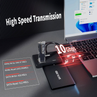 【日本代購】Unitek M.2 NVMe SSD 外殼 USB 3.2 轉 M2 SATA 轉接器，適用於 2.5" 3.5" 固態硬碟 10 Gbps 外接硬碟讀卡器