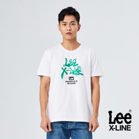 Lee 草寫LOGO短袖T恤 男 X-LINE 經典白