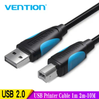 Vention USB 2.0 Printer Cable Type A Male to Male B Sync Data 10m 1.5m USB Printing Cable For Canon Epson Scanner HP Printer USB