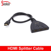Real HD 4Kx2K Resolution HDMI Splitter Converter 3 input 1 Output Video Audio HDMI Converter Cable for HD TV DVR STB