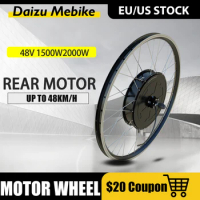 Electric Bike Hub Motor Wheel 48V 1500W 2000W Rear Brushless Hub Motor Ebike Conversion Kit 26'' 28'' 29'' 700C Motor Wheel