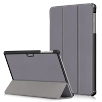 Case for Microsoft Surface Go 3 2 1 Go2 2021 PU Leather Folding Stand Tablet Cover for Funda Microsoft Surface Go 2 Case Gray