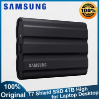 Samsung T7 Shield 4TB High SSD USB 3.2 Gen 2 External Disk Hard Drive Solid State Disk Portable SSD Original for Laptop Desktop