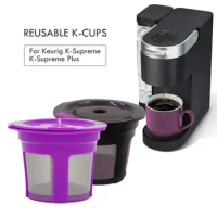2 Pack Reusable Cup for Keurig K-Cup 2.0 1.0 Coffee Maker Refillable Filter Pods Coffee Accessories U3J1