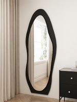 異形掛墻鏡子壁掛免打孔全身鏡簡約貼墻玄關可掛式落地穿衣試衣鏡