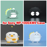 TPU Wireless Earbuds Case New Soft Cartoon Headset Shell Shockproof Fashion Headphone Cover for Sony WF-1000XM5 Travel