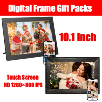 WiFi Digital Photo Frame 10.1 Inch 32GB Storage Smart Digital Picture Frame 1280x800 IPS Backlight HD Touch Screen Digital Gift