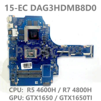 Mainboard DAG3HDMB8D0 With R5 4600H / R7 4800H CPU For HP 15-EC 15Z-EC TPN-Q229 Laptop Motherboard GTX1650 / GTX1650TI 100% Test