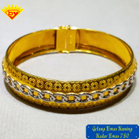 Gelang Kaku Bangle Emas Kadar Emas 750