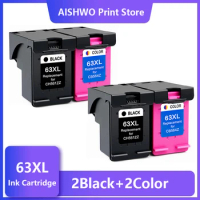 ASW 63XL Ink Cartridge Replacement For HP 63 XL HP63 For Deskjet 1110 2130 2131 2132 3630 5220 5230 5252 Printer