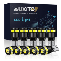AUXITO 10Pcs W5W LED T10 LED Canbus Light Bulbs Car Parking Position Clearance Lights Interior Map Dome Reading Lamp 12V White