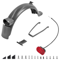 Electric Scooter Fender Kit Scooter Rear Mudguard with Light Kit for Upgraded Xiaomi mi M365 Pro Pro 2 1S