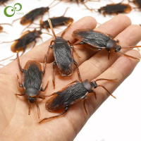 20pcs Halloween Horror Party Tricky Props Funny Scary Realistic Fly Cockroach Centipede Scorpion Spider Thrilling Prank Toys DDJ