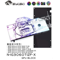 Bykski N-IG3060TIZF-X,3060TI GPU Water Block For Colorful Battle AX RTX 3060TI 3060 8G Graphic Card,VGA Cooler 12V/5V M/B SYNC