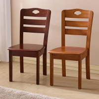 全實木椅子靠背椅餐椅家用簡約原木頭書桌凳子中式餐廳餐桌椅
