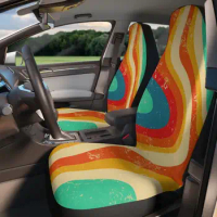 Wavy Boho Hippie Car Seat Covers Car Seat Accessory Retro Mod Car Decor Vehicle Hippie Van Seat Cover Car Gift Hippy Seat Cover