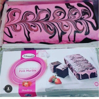 Brownies Kukus Amanda Pink Marble