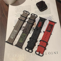 適用 Apple Watch s7 錶帶 UAG尼龍錶帶三扣 適用蘋果手錶 38mm 42mm 41mm 45mm【亞德機械五金家居】