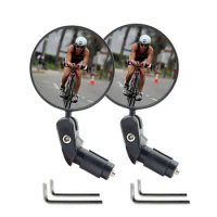 Bicycle rearview mirror, mountain road bike foldable convex rearview mirror, universal reflective mirror riding equipment