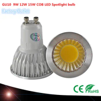 10X free shipping Super Bright 7w GU10 COB high power 220V gu 10 Spotlight Led lamp Light Downlight Led Bulbs Warm/Cool White