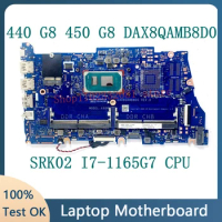 DAX8QAMB8D0 High Quality Mainboard For HP ProBook 440 G8 450 G8 Laptop Motherboard W/SRK02 I7-1165G7 CPU 100% Full Working Well