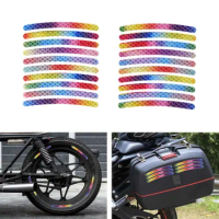 Motorcycle Wheel Rim Hub Reflective Stickers Night Safety Warning Decorative Decals for Bicycle Vehicle Car Stripe Sticker