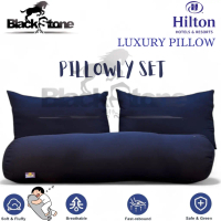 Set Bantal Bulu Premium BS Hilton dengan Bantal Guling – 2 Bantal Hotel Mewah + 1 Bantal Guling