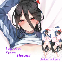 Dakimakura Anime Hasumi (Blue Archive) Body Pillow Double-sided Print Life-size Cover