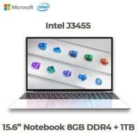 2022 Hot New 15.6 Inch Laptop Intel Celeron J3455 Quad Core 8GB RAM 1TB SSD Windows 10 Intel Laptop For Students Office Notebook