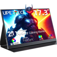UPERFECT 144Hz Gaming Monitor 17.3 Inch HDR 2560x1440 2K IPS Display With HDMI USB Type C For Laptop Game Console Steam Deck PS4